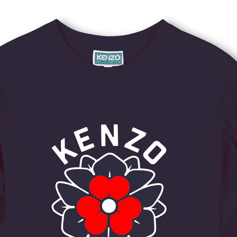 Robe droite manches bouffantes KENZO KIDS 
                    FILLE