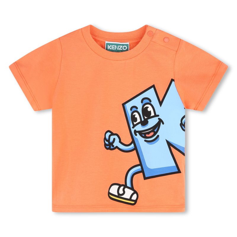 T-shirt et short en coton KENZO KIDS 
                    GARCON