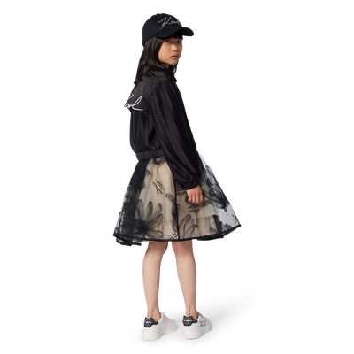 Veste manches pliss&eacute;es KARL LAGERFELD KIDS FILLE