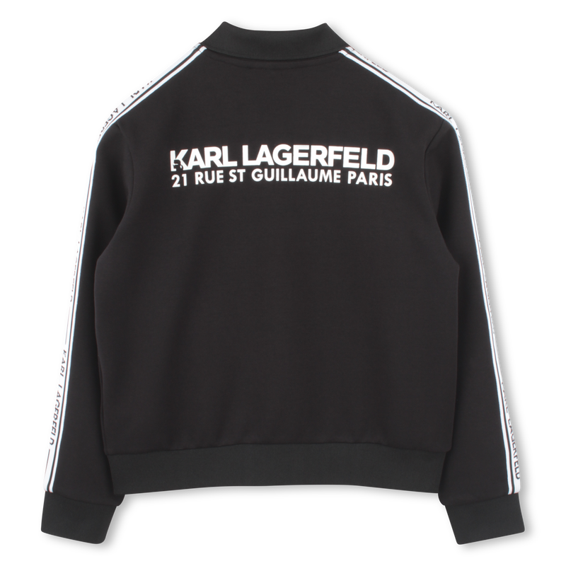 Cardigan zipp&eacute; &agrave; poches KARL LAGERFELD KIDS 
                        GARCON
