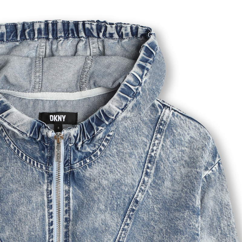 Blouson en jean à capuche DKNY 
                    UNISEXE