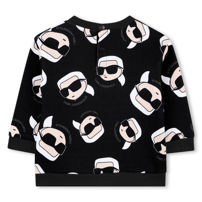 Sweat en molleton gratté KARL LAGERFELD KIDS GARCON