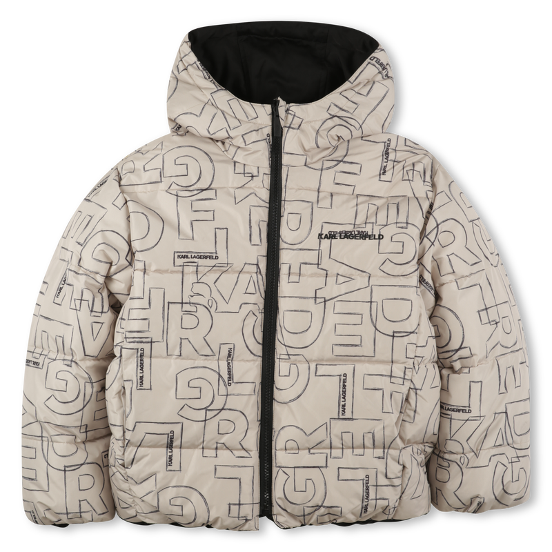 Doudoune réversible à capuche KARL LAGERFELD KIDS 
                    GARCON