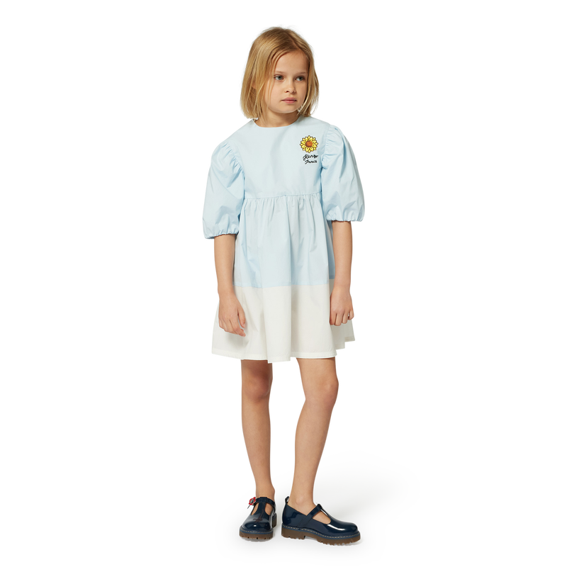 Robe &eacute;vas&eacute;e bicolore KENZO KIDS 
                        FILLE