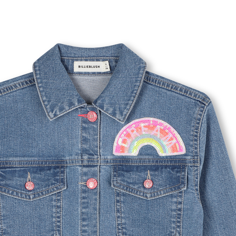 Veste en denim &agrave; poches BILLIEBLUSH 
                        FILLE