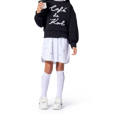 Sweat-shirt avec broderie KARL LAGERFELD KIDS FILLE