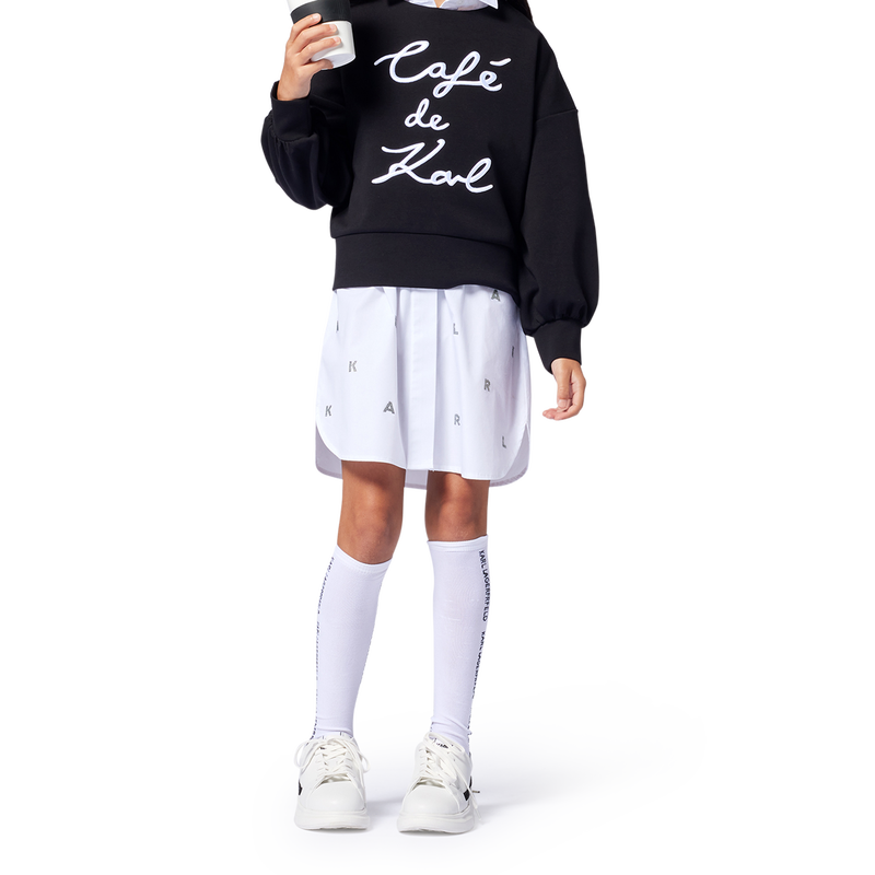 Sweat-shirt avec broderie KARL LAGERFELD KIDS 
                        FILLE