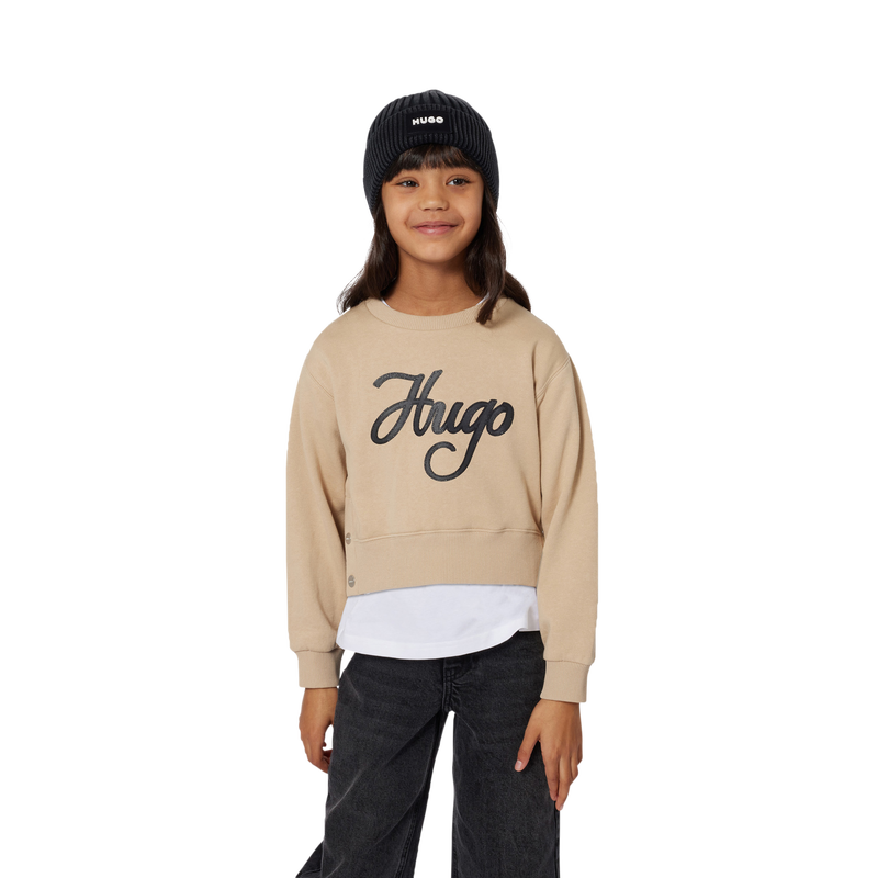 Sweat-shirt col rond Hugo 
                    FILLE