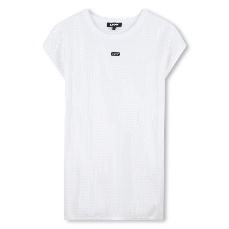 Robe orn&eacute;e de sequins DKNY 
                        FILLE