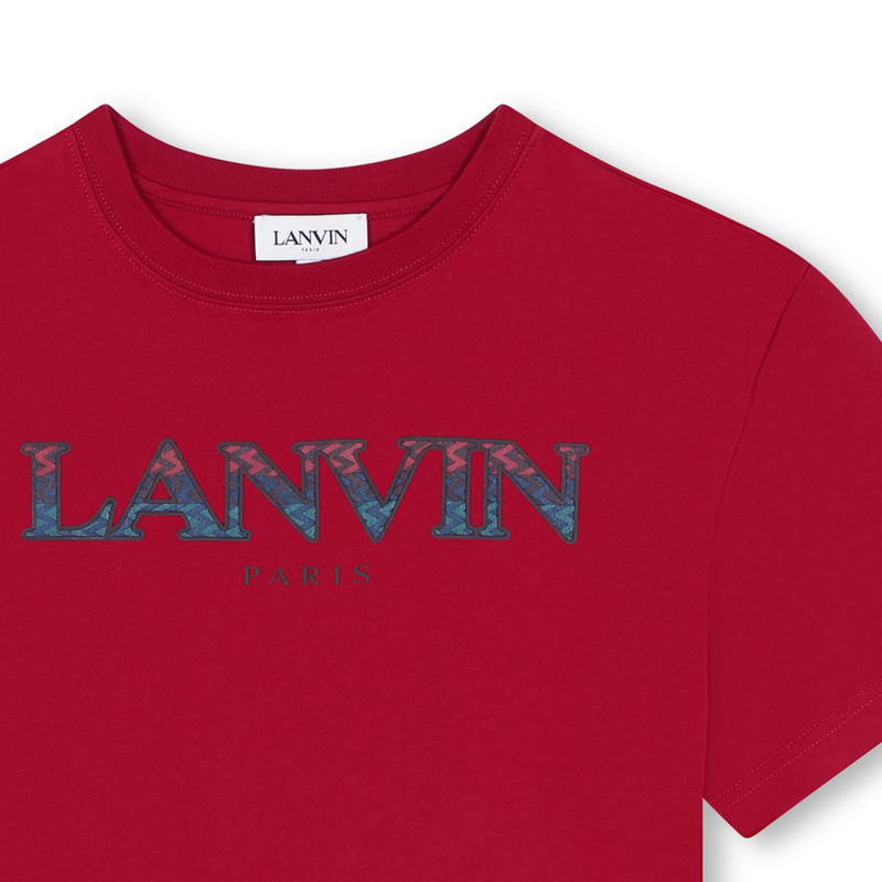 T-shirt à col rond avec sigle LANVIN 
                    GARCON