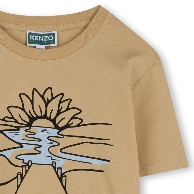 T-shirt manches courtes coton KENZO KIDS 
                    GARCON