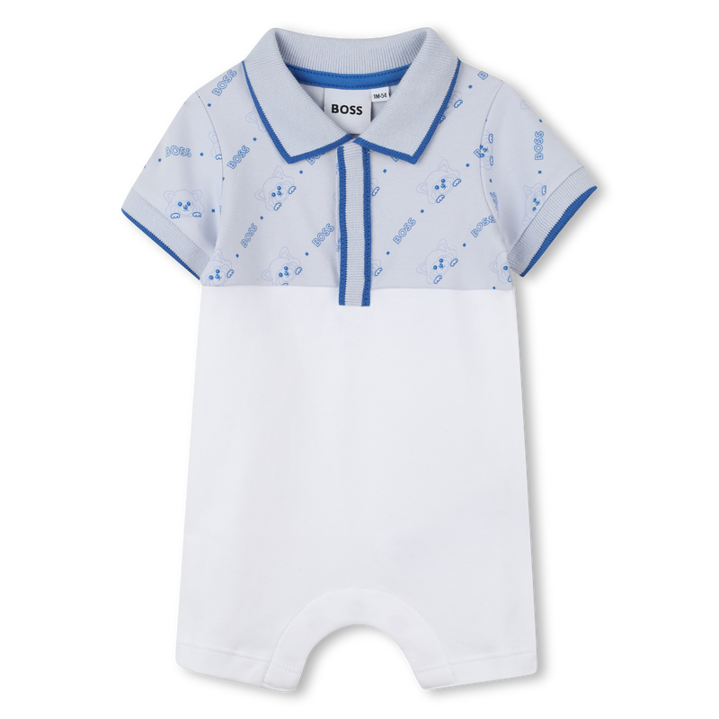 Combinaison-short &agrave; col polo BOSS 
                        GARCON