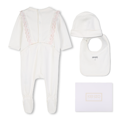 Ensemble pyjama, bonnet et bavoir KENZO KIDS FILLE