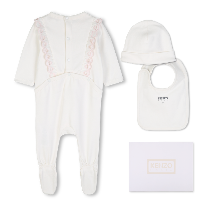 Ensemble pyjama, bonnet et bavoir KENZO KIDS 
                        FILLE