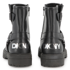 Bottes motard en cuir de vachette DKNY 
                    FILLE