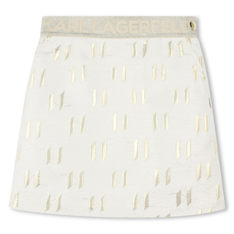 Jupe de c&eacute;r&eacute;monie en jacquard KARL LAGERFELD KIDS 
                        FILLE