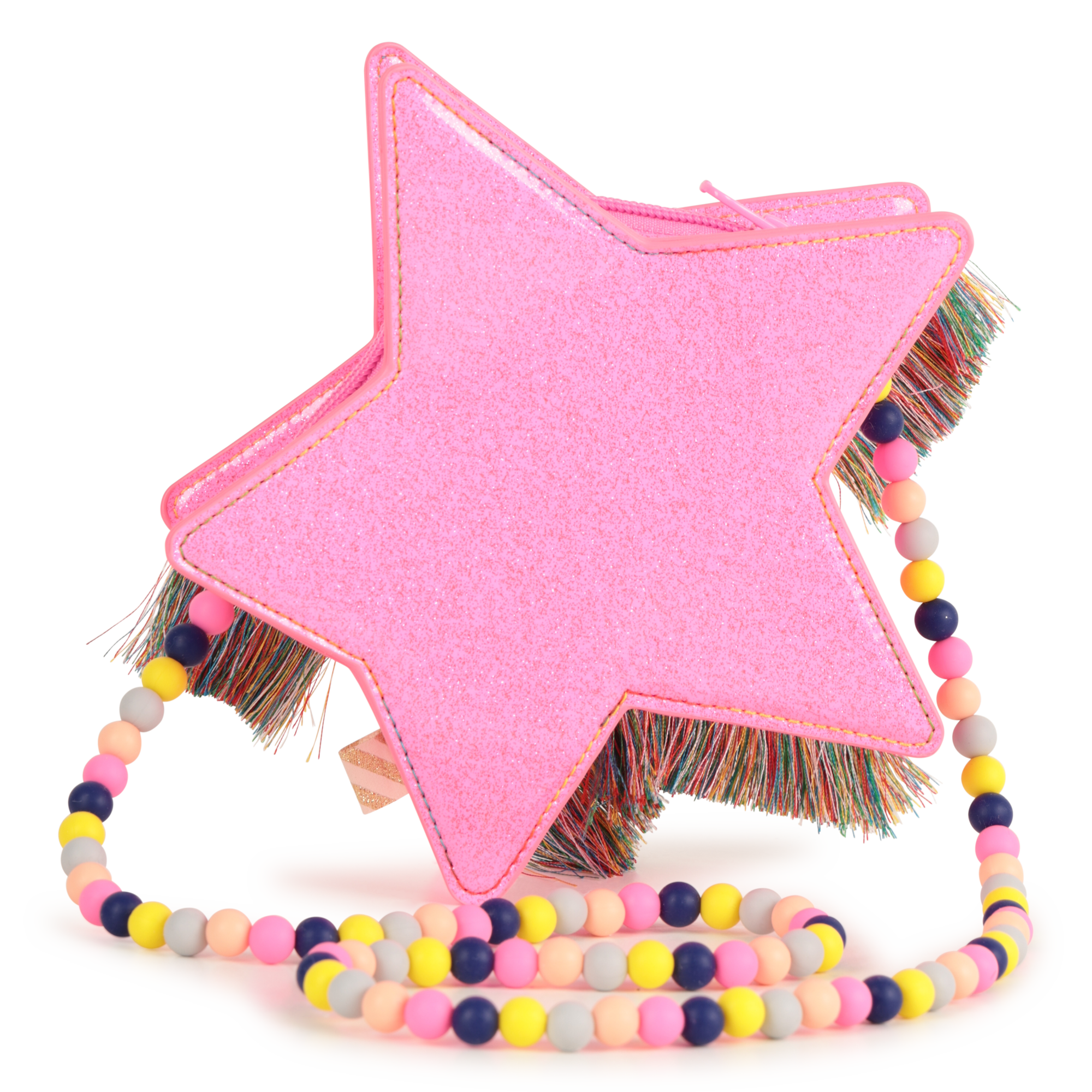 Sac à Main Petite Fille - Motif Arc-en-Ciel Et Étoiles 3D - Bandoulière Réglable - 18x15x3 Cm - Cadeau Anniversaire Noël - 1