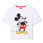 T-shirt en coton Mickey, BLANC, hi-res