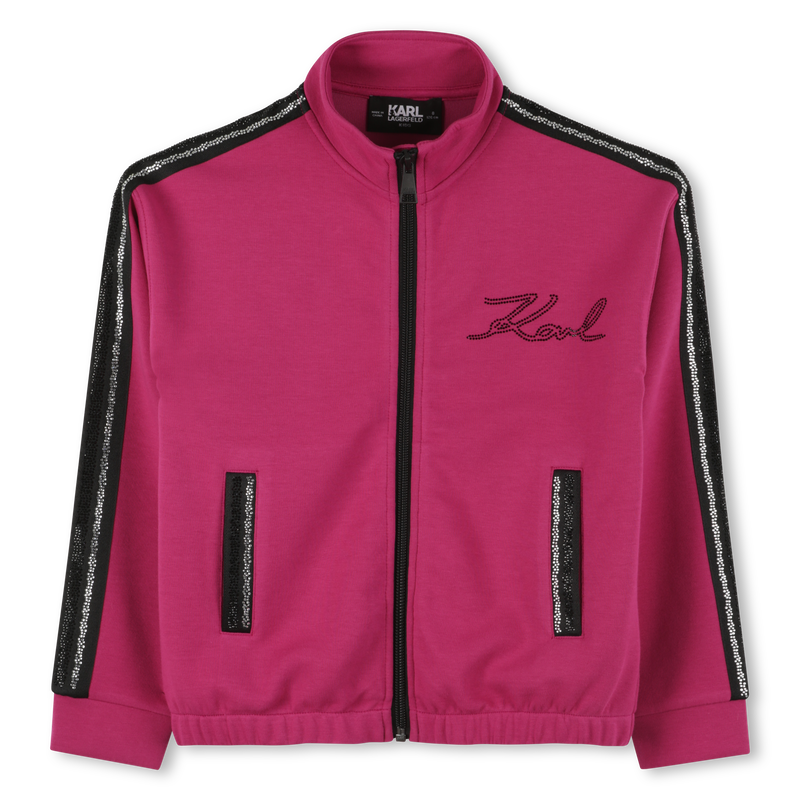 Cardigan en double jersey KARL LAGERFELD KIDS 
                    FILLE