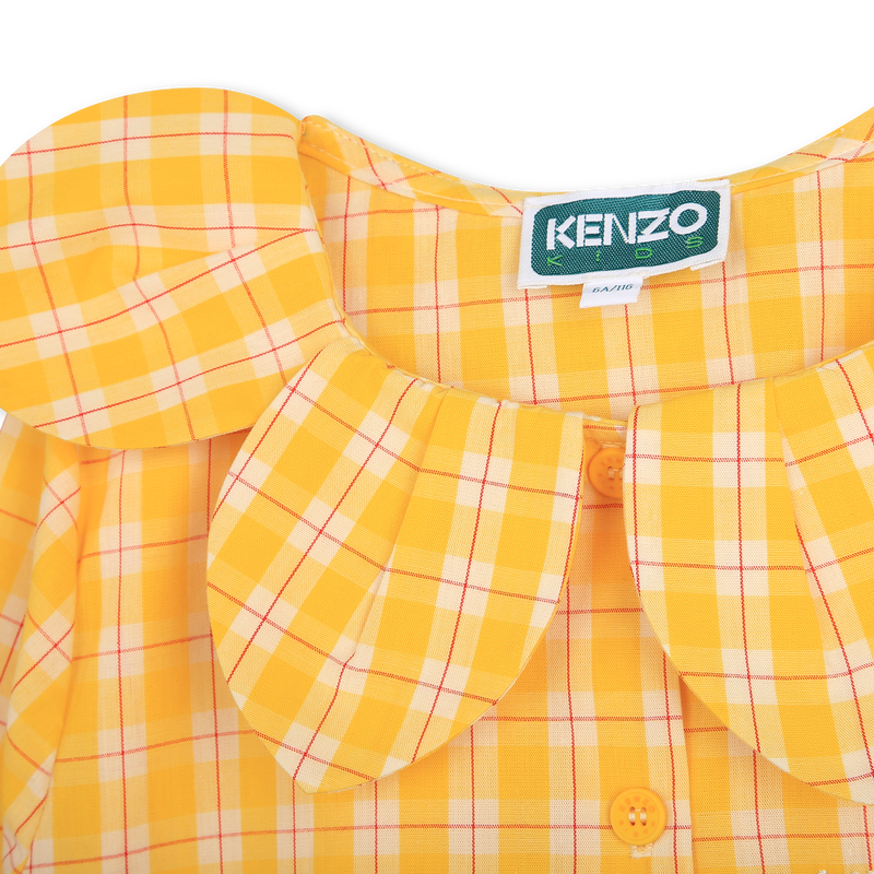 Chemisier col fantaisie coton KENZO KIDS 
                    FILLE