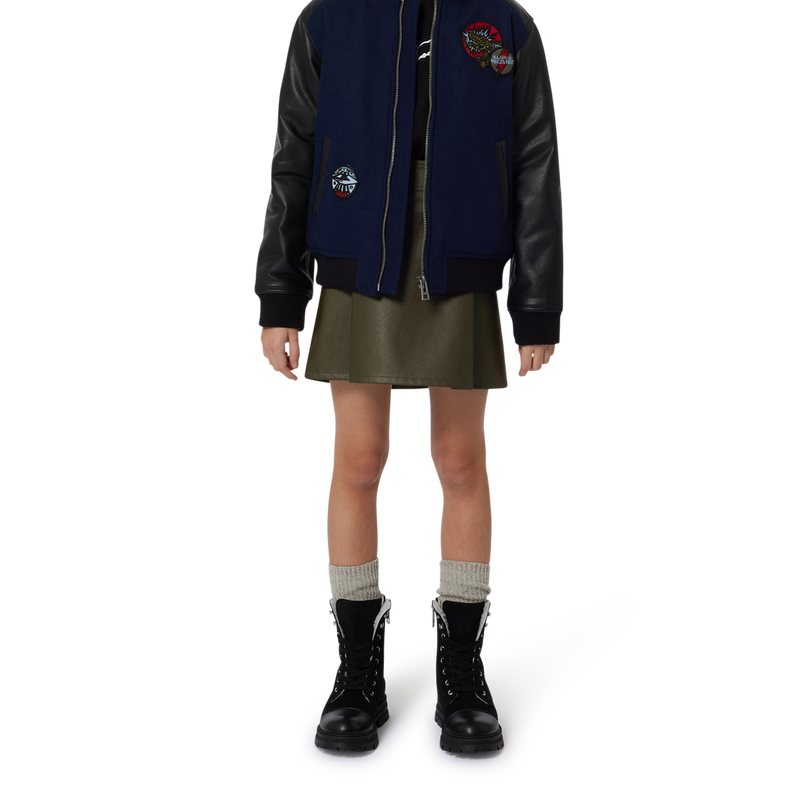 Jupe droite aspect froiss&eacute; ZADIG & VOLTAIRE 
                        FILLE