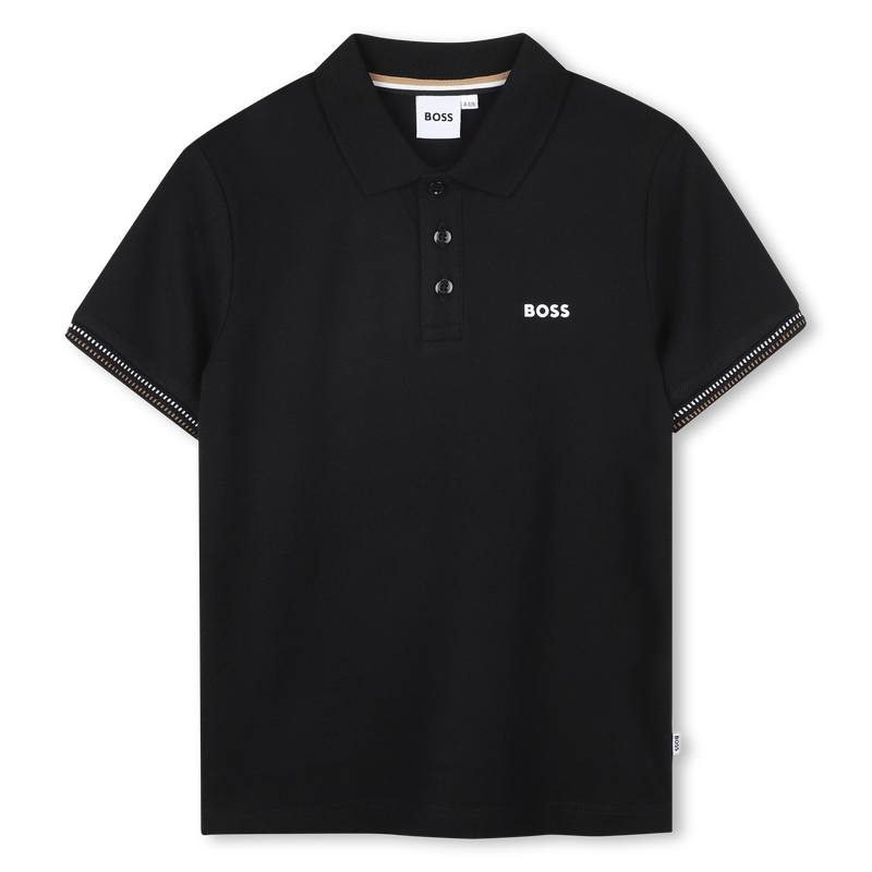 Polo avec rayures tricolores BOSS 
                        GARCON