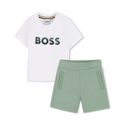 ENSEMBLE T-SHIRT ET BERMUDA BOSS GARCON