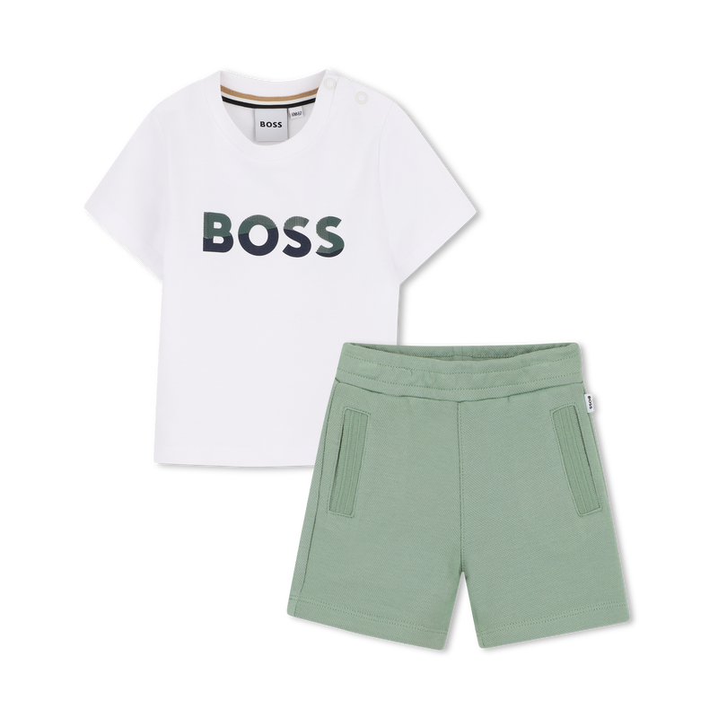 ENSEMBLE T-SHIRT ET BERMUDA BOSS 
                        GARCON