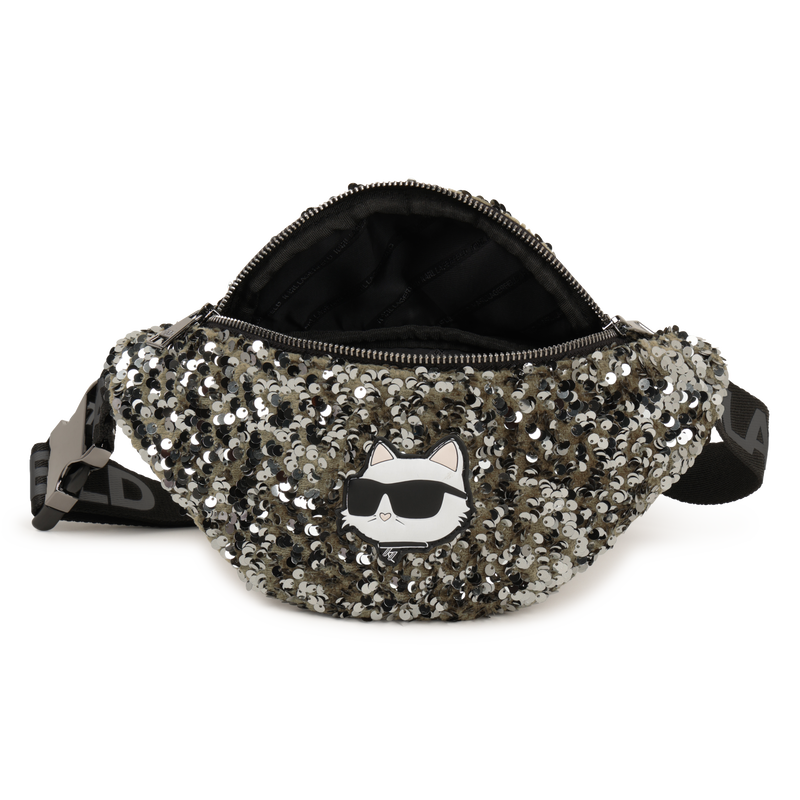 Sac banane ajustable orné de à sequins KARL LAGERFELD KIDS 
                    FILLE