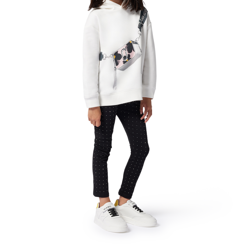 Sweat-shirt &agrave; capuche molleton MARC JACOBS 
                        FILLE