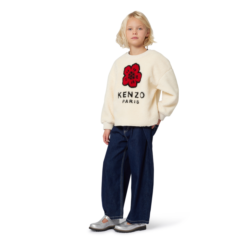 Sweat en polaire duveteuse KENZO KIDS 
                        FILLE