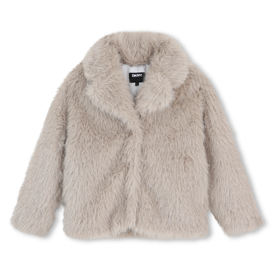 Manteau en polaire duveteuse DKNY FILLE