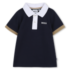 Polo manches courtes, BLEU CARGO, hi-res