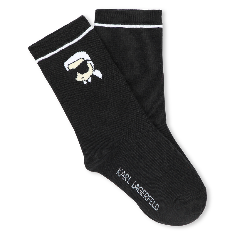 Lot de 2 paires de chaussettes KARL LAGERFELD KIDS 
                    UNISEXE