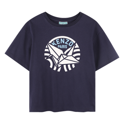 T-shirt avec imprimé siglé KENZO KIDS FILLE