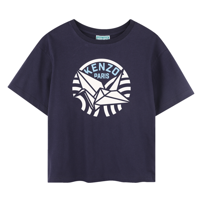 T-shirt avec imprimé siglé KENZO KIDS 
                    FILLE