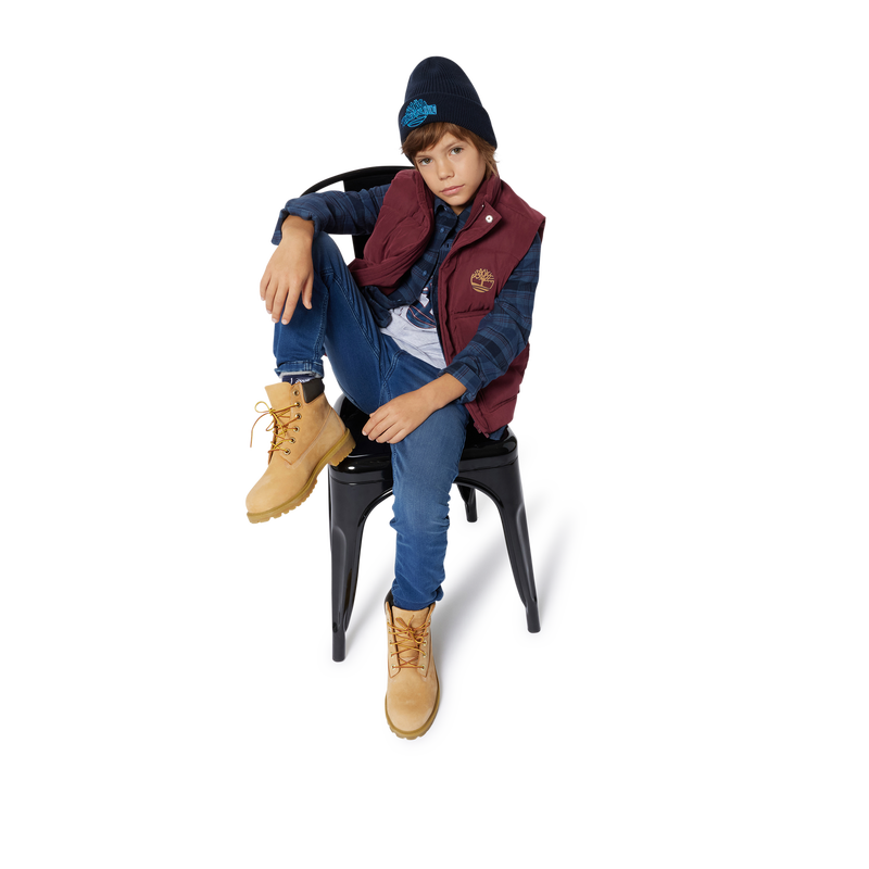 Bonnet brodé en tricot TIMBERLAND 
                    GARCON