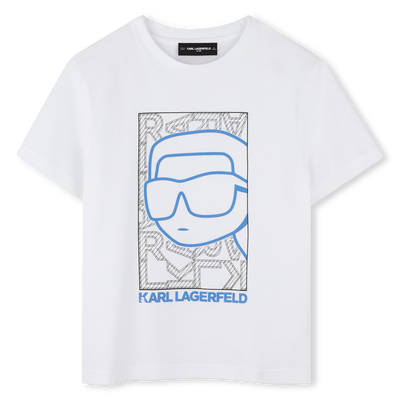T-shirt avec imprimé placé KARL LAGERFELD KIDS GARCON