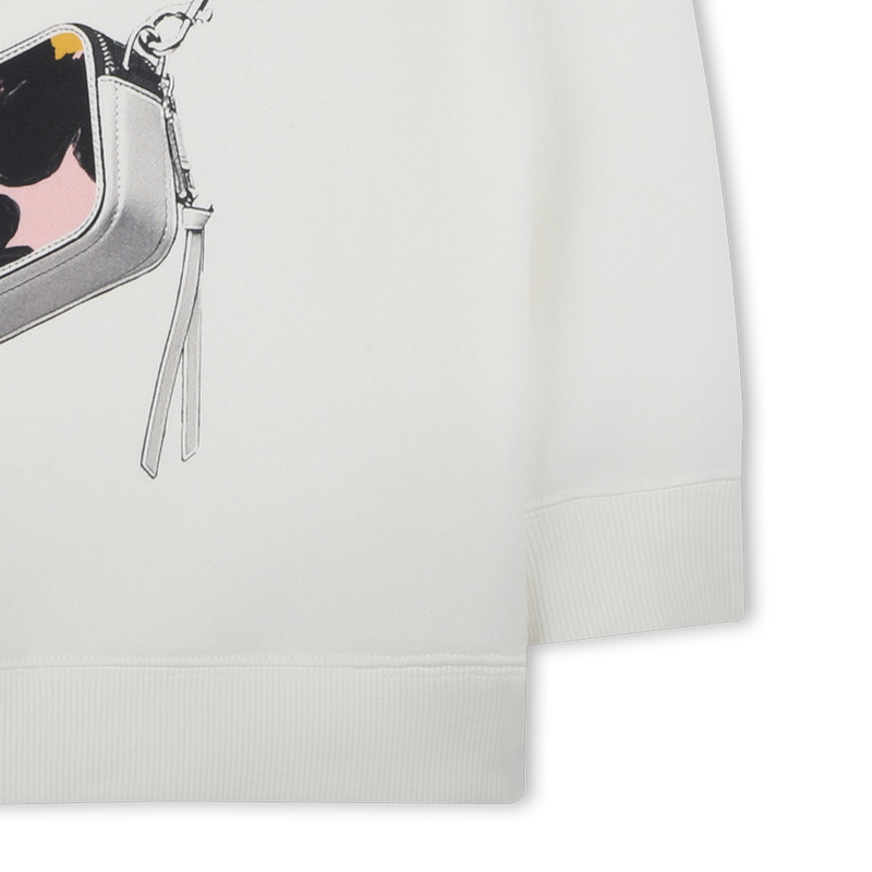 Sweat-shirt à capuche molleton THE MARC JACOBS 
                    FILLE