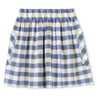 Jupe &agrave; carreaux en coton KENZO KIDS 
                    FILLE