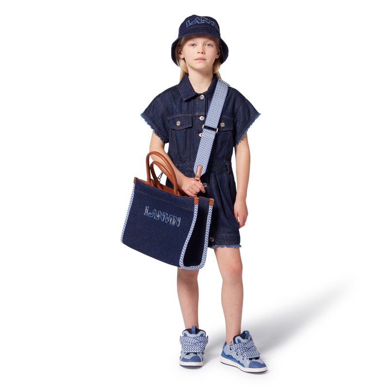 Robe en jean à manches courtes LANVIN 
                    FILLE