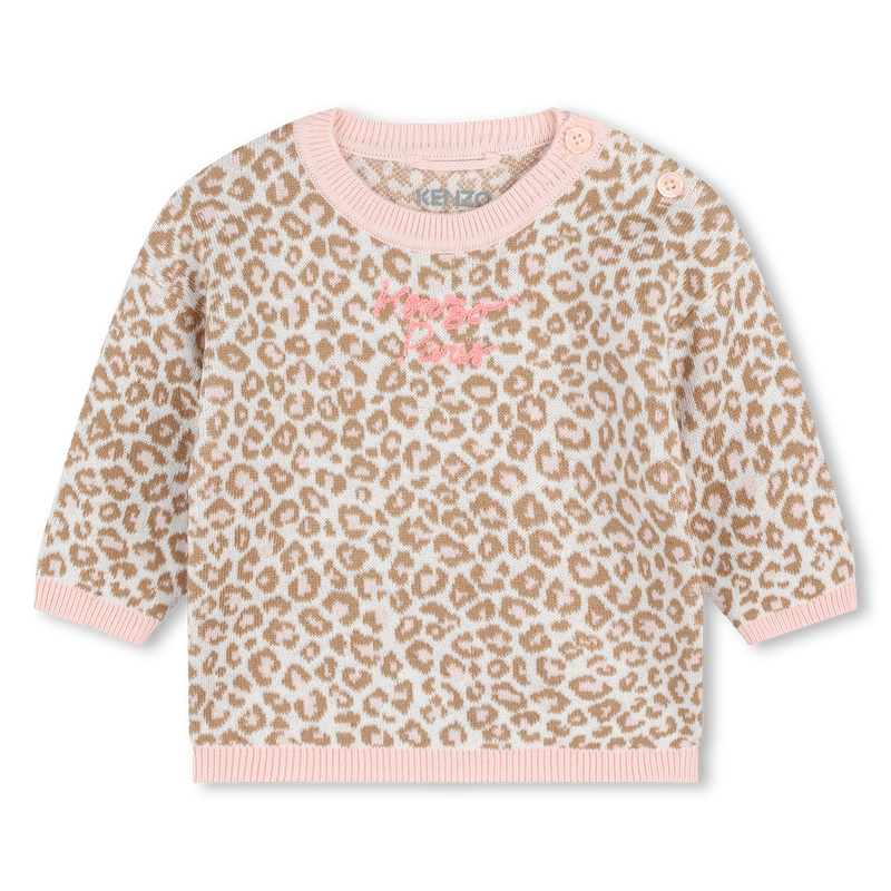 Pull et pantalon en coton KENZO KIDS 
                    FILLE
