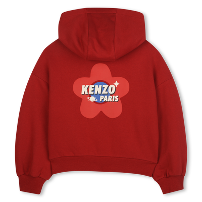 Sweat à capuche en molleton KENZO KIDS FILLE