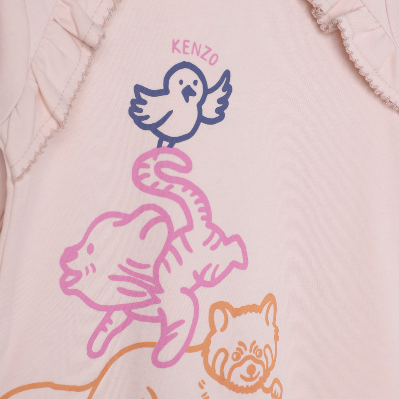 Combinaison imprimée en coton KENZO KIDS 
                    FILLE