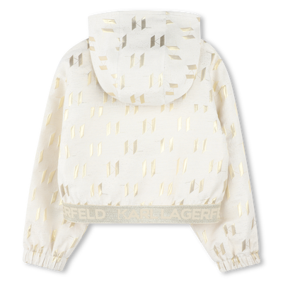 Cardigan avec détails dorés KARL LAGERFELD KIDS FILLE
