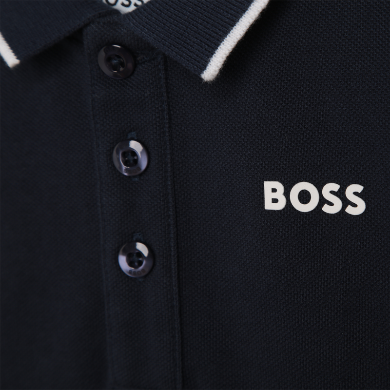 Polo manches courtes en coton BOSS 
                    GARCON