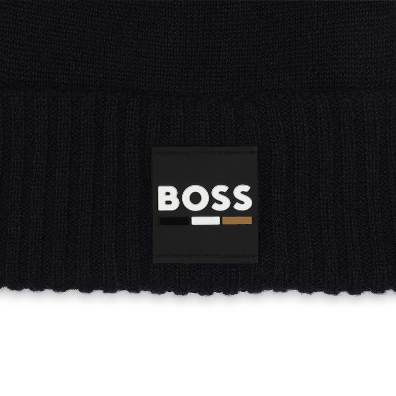 Bonnet tricot avec revers BOSS 
                    GARCON