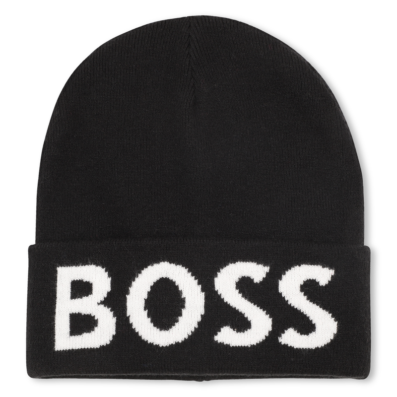 Bonnet tricot avec revers BOSS 
                        GARCON
