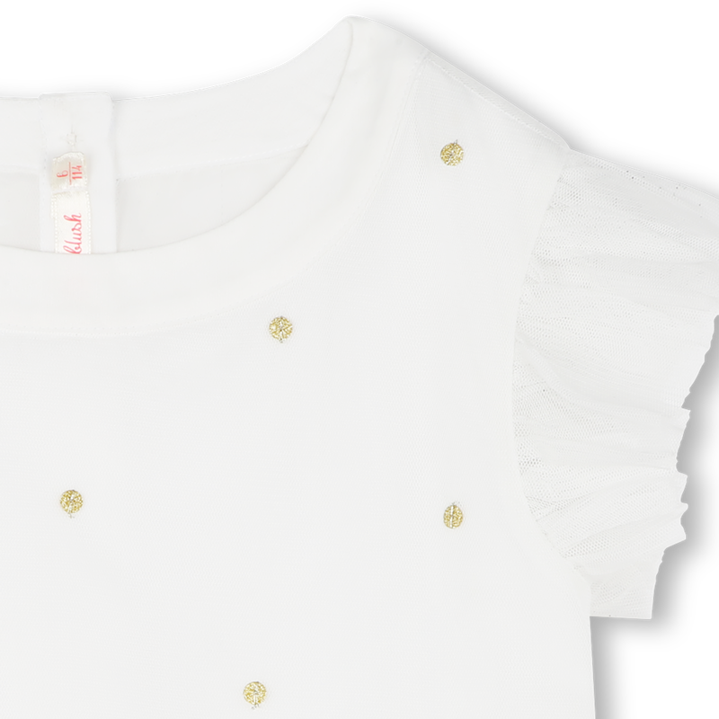 Blouse avec tulle ornée de sequins BILLIEBLUSH 
                    FILLE