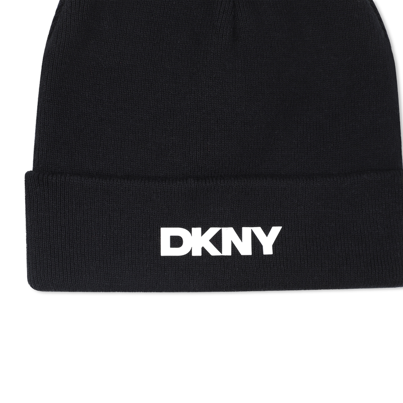 Bonnet tricot double épaisseur DKNY 
                    UNISEXE